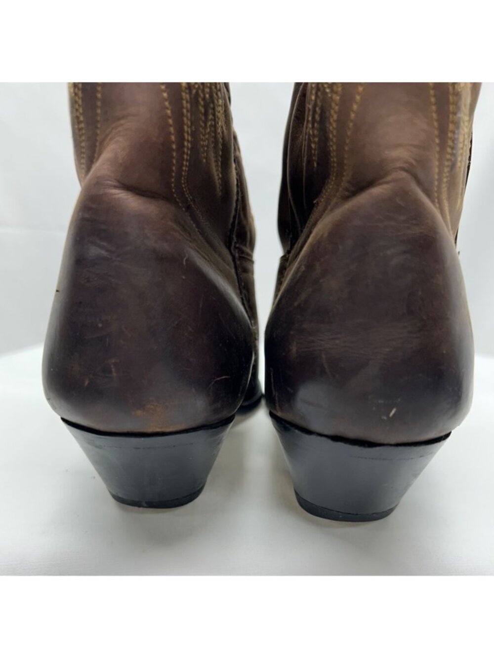 Cowboy Boots By ACME Women's 9 Brown Leather - Picture 5 of 16